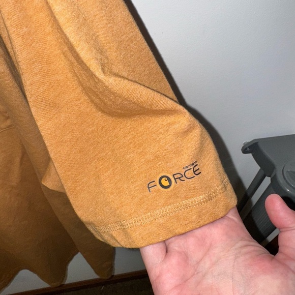 Carhartt Men's FORCE Tan Short Sleeve Tee size 4XL - Picture 3 of 6